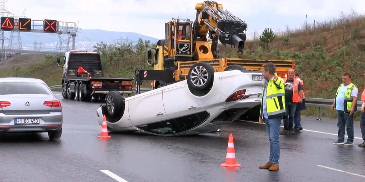 Kuzey Marmara Otoyolu'ndaki trafik kazasında bir kişi yaralandı