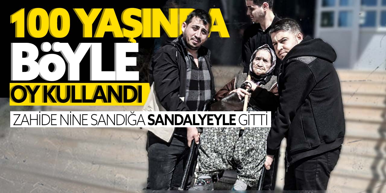 100 yaşındaki Zahide nine oyunu böyle kullandı