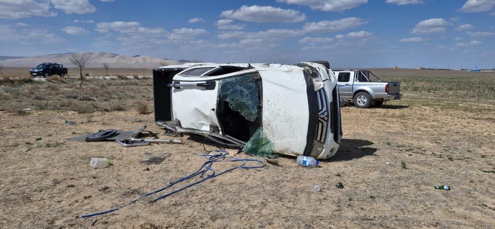 Konya'da pikap devrildi: 1'i ağır 3 yaralı