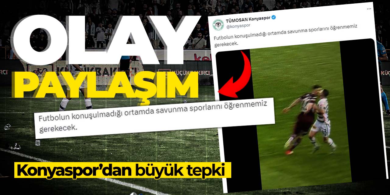 Konyaspor'dan maç sonrası olay video! "Futbolun konuşulmadığı ortamda..."