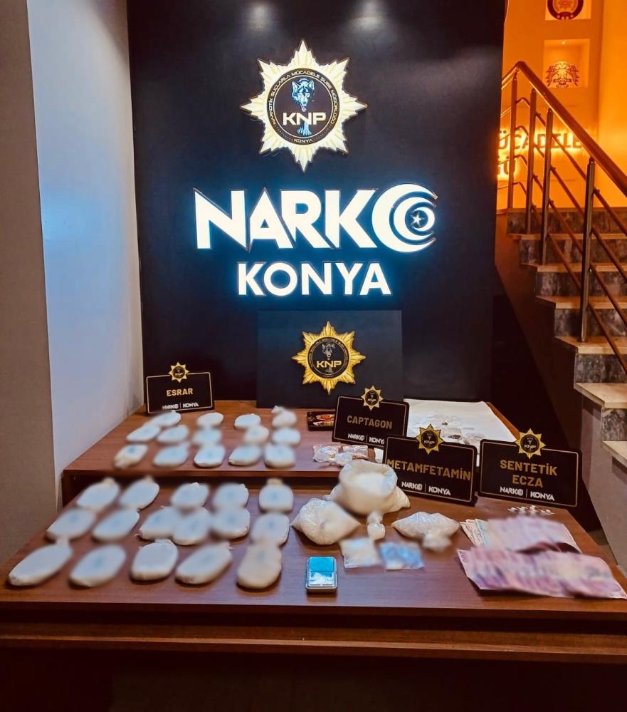 Konya'da zehir tacirlerine darbe