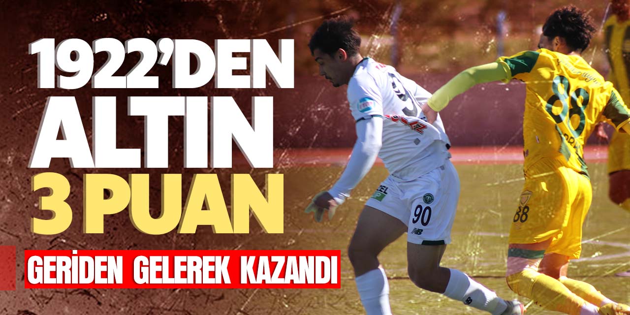 1922 Konyaspor'dan altın değerinde 3 puan