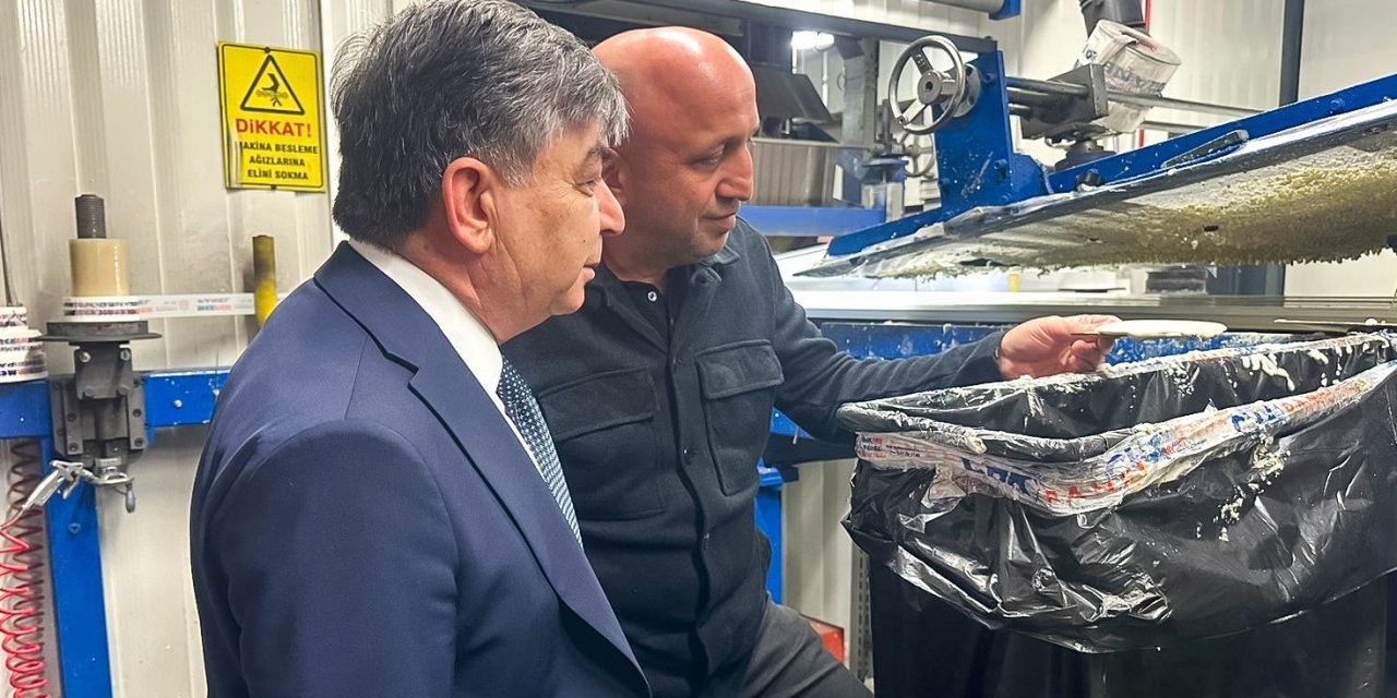 Müdür Karabulut'tan Mekpan'a ziyaret! Tesisi de gezdi