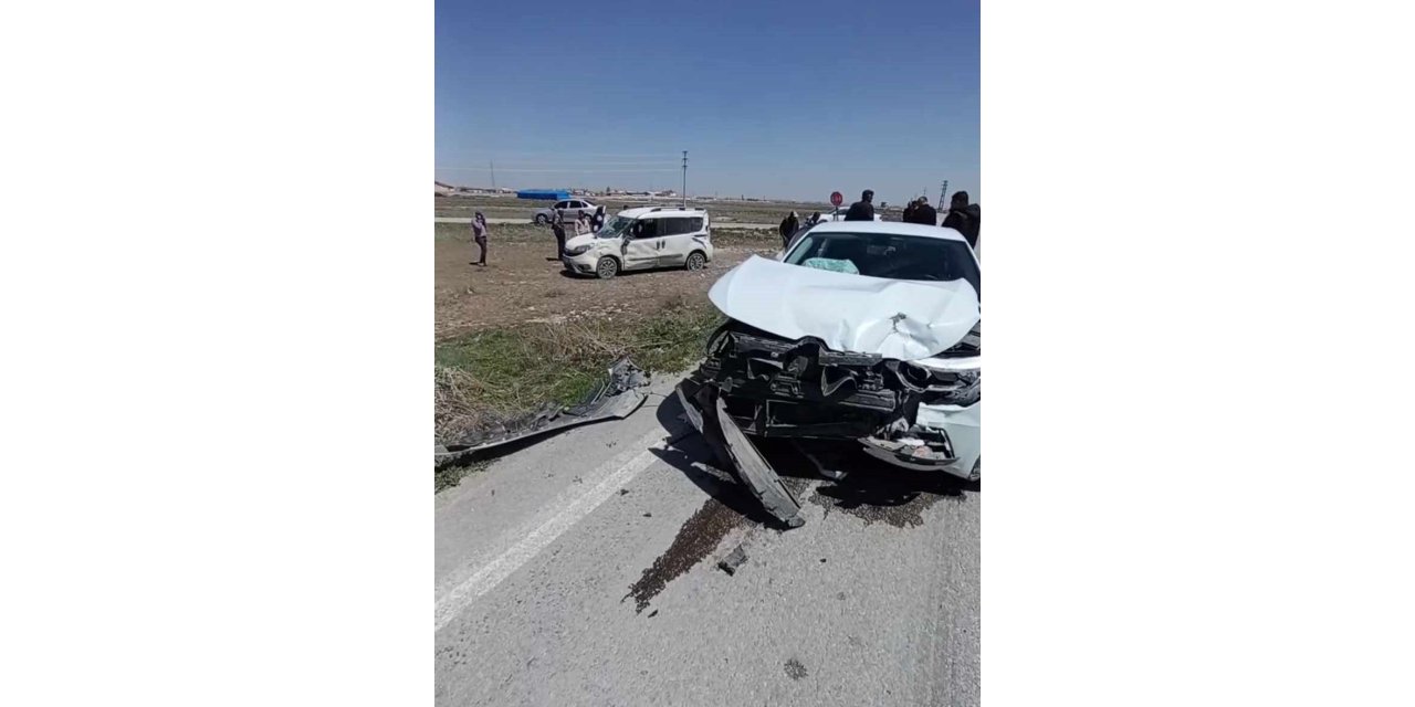 Konya’da iki araç çarpıştı: 1 yaralı