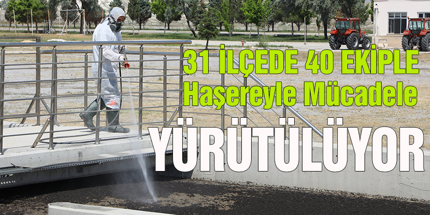 31 İlçede 40 Ekiple Haşereyle Mücadele Yürütüyor