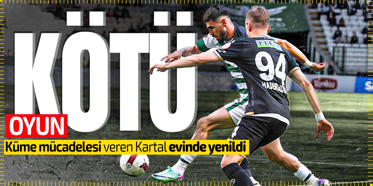 Konyaspor'dan kötü oyun kötü skor! Evinde yenildi