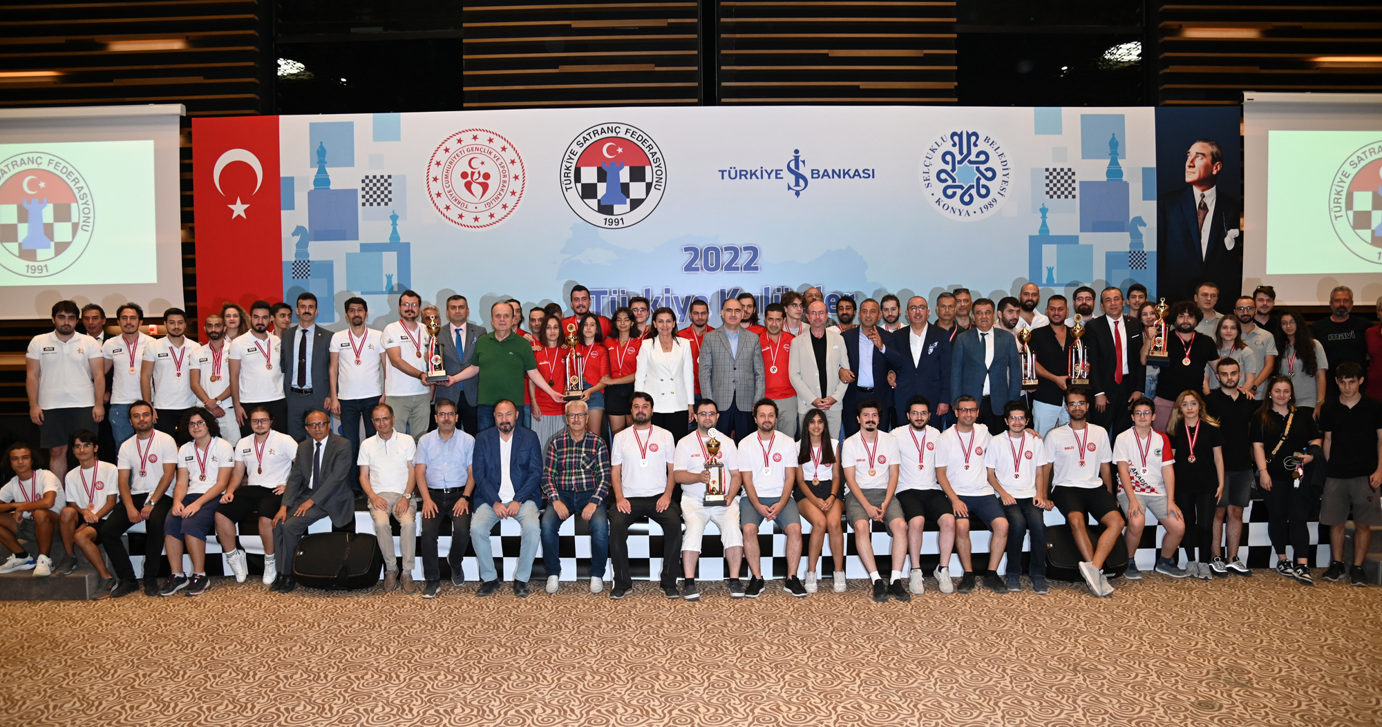 Selçuklu Belediyesi’nin Paydaşı Olduğu 2022 Türkiye Kulüpler Satranç Şampiyonası Sona Erdi