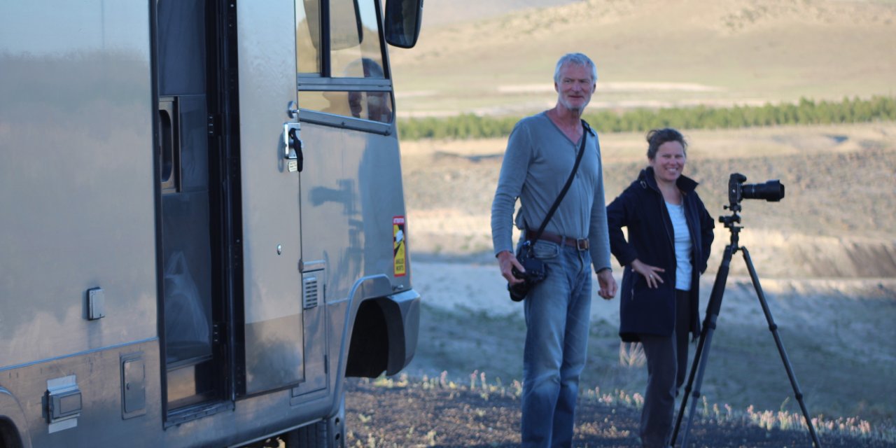 Konya'daki bu göl karavanla seyahat eden turistlerin ilgi odağında