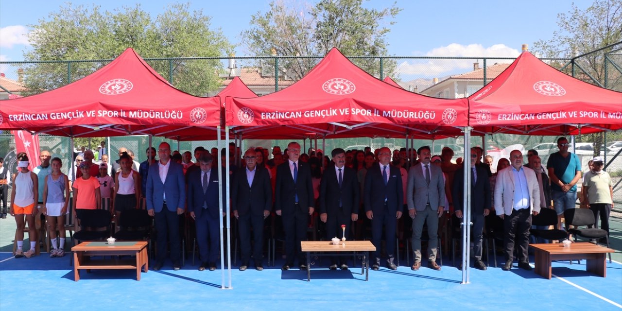 Uluslararası Erzincan Ergan Cup Tenis Turnuvası başladı