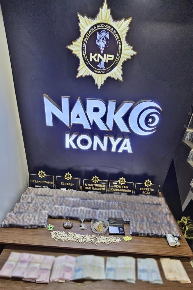 Konya'da on binlerce uyuşturucu hap ele geçirildi: 4 tutuklama
