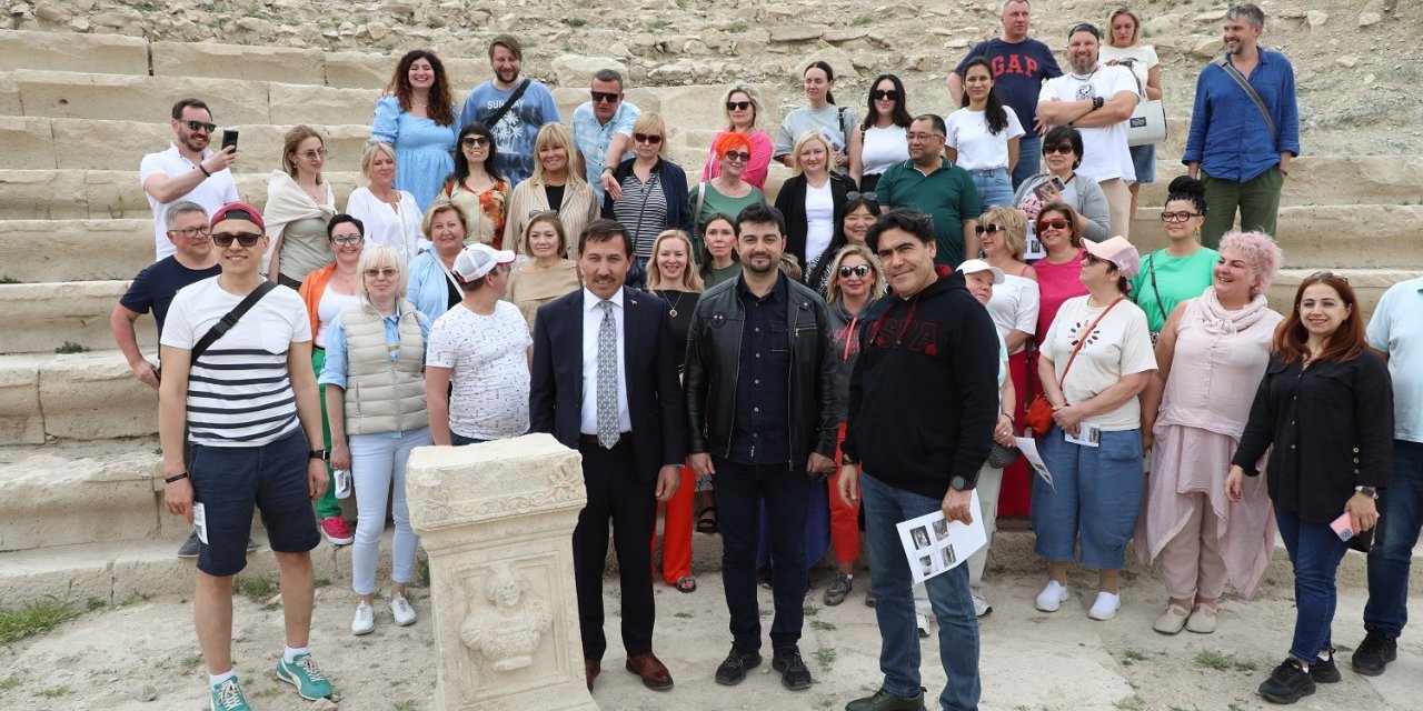 Rus turistler ve turizmciler Karatay’da bakın nerelere hayran kaldılar