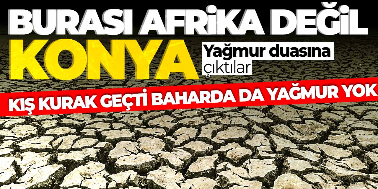 Burası Afrika değil Konya! Aylardır yağmur yağmayınca yağmur duasına çıktılar