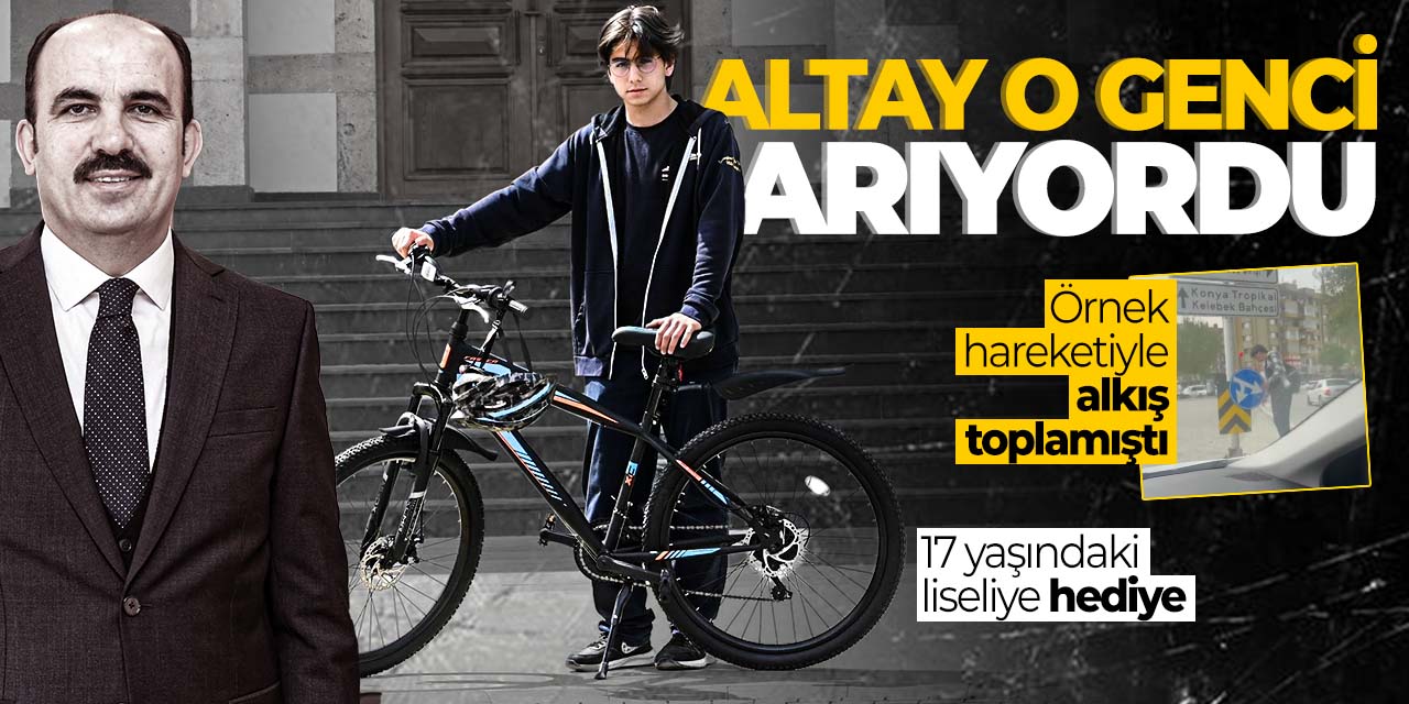 Başkan Altay örnek davranışıyla beğeni alan gençle buluştu!