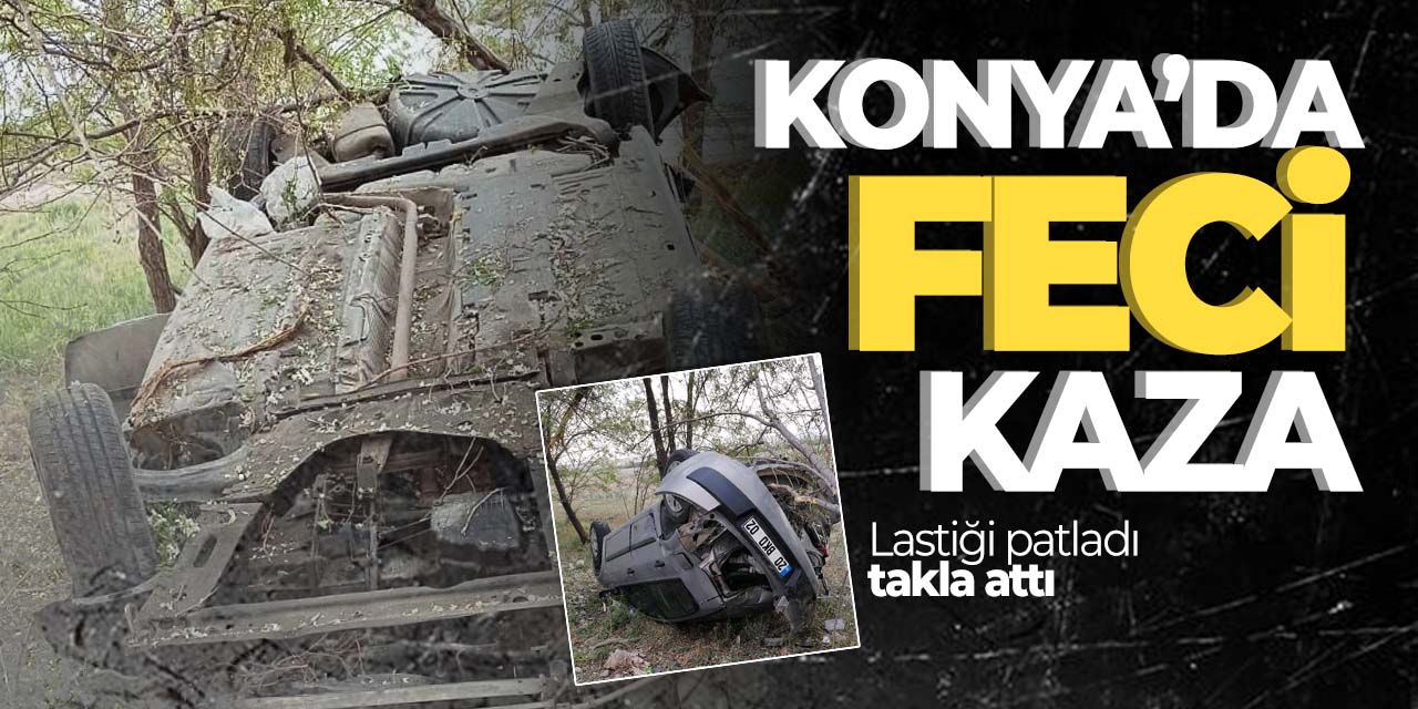 Konya'da feci kaza! 4 yaralı