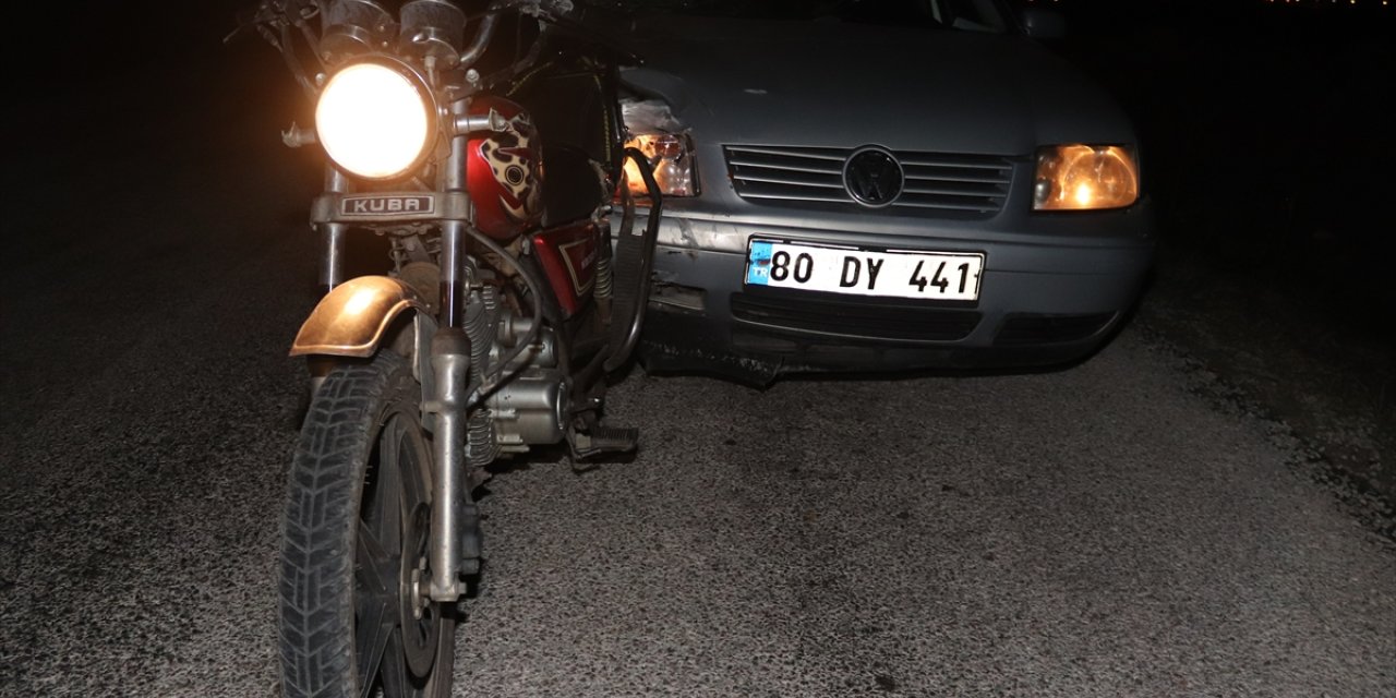 Osmaniye'de otomobil ile motosikletin çarpıştığı kazada 2 kişi yaralandı
