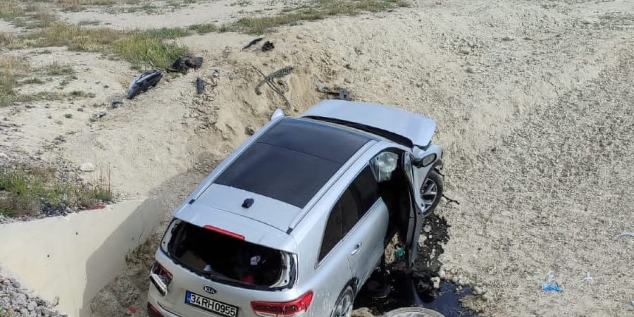 Ereğli'de otomobil şarampole uçtu! 3 kişi yaralandı