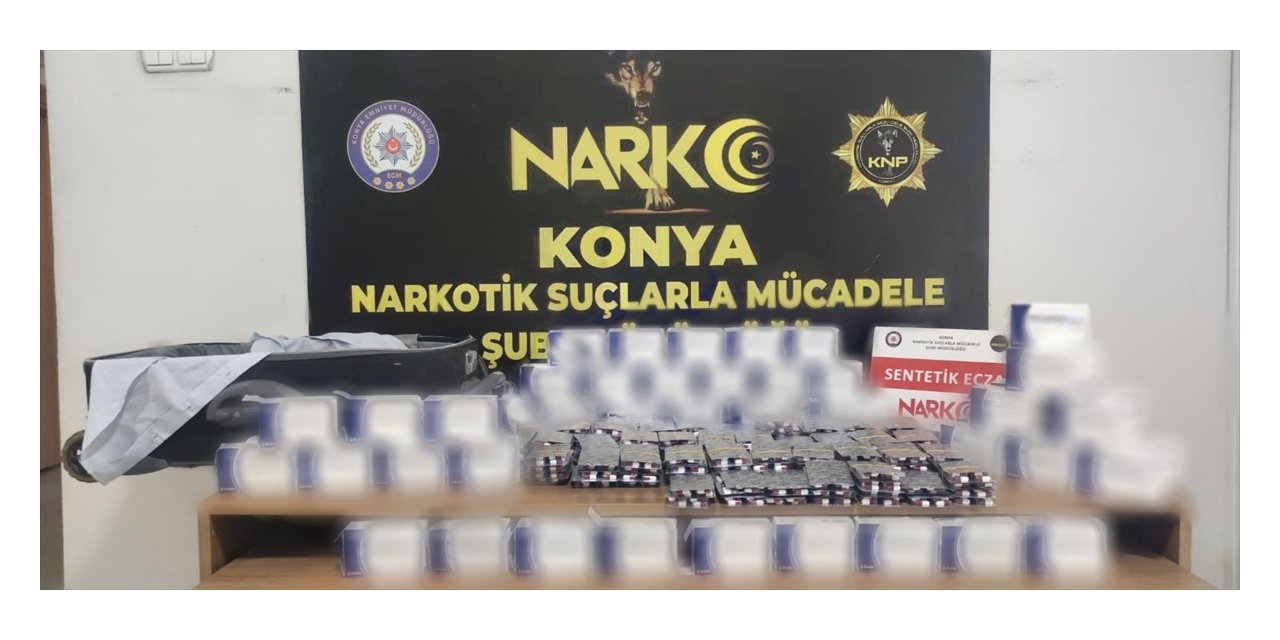 Konya'da uyuşturucu operasyonunda yakalanan 13 zanlı tutuklandı