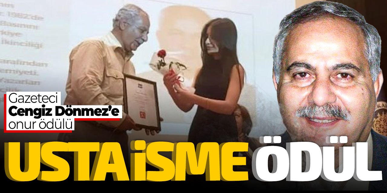 Gazeteci Cengiz Dönmez'e Ankara'da ödül!