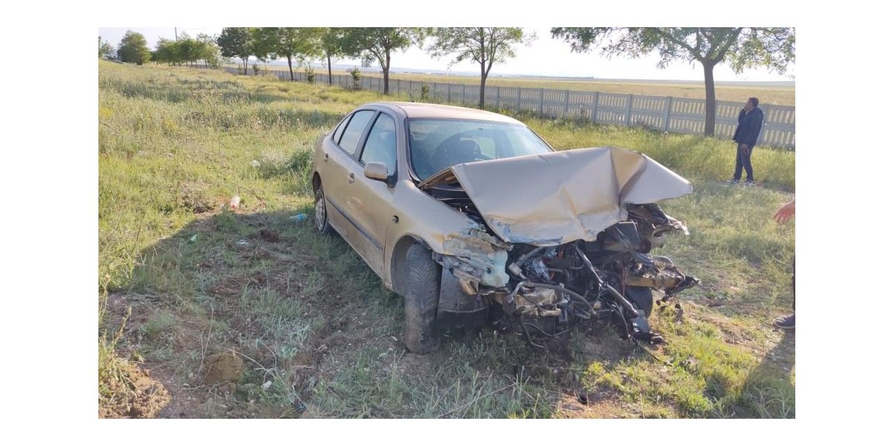 Konya'da otomobil şarampole uçtu! Sürücü yaralandı