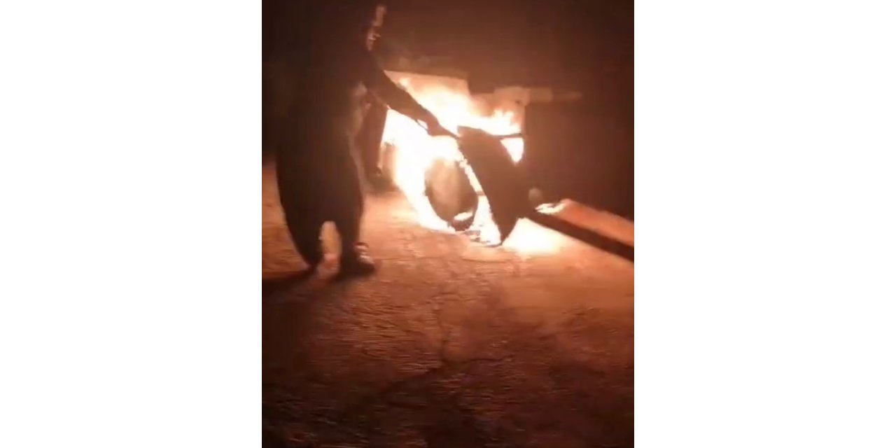 Dinlenirken yandı! Tırın dorsesinde çıkan yangın zarara yol açtı