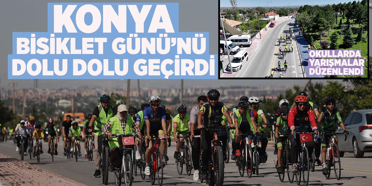 Konya Bisiklet Günü’nü dolu dolu geçirdi