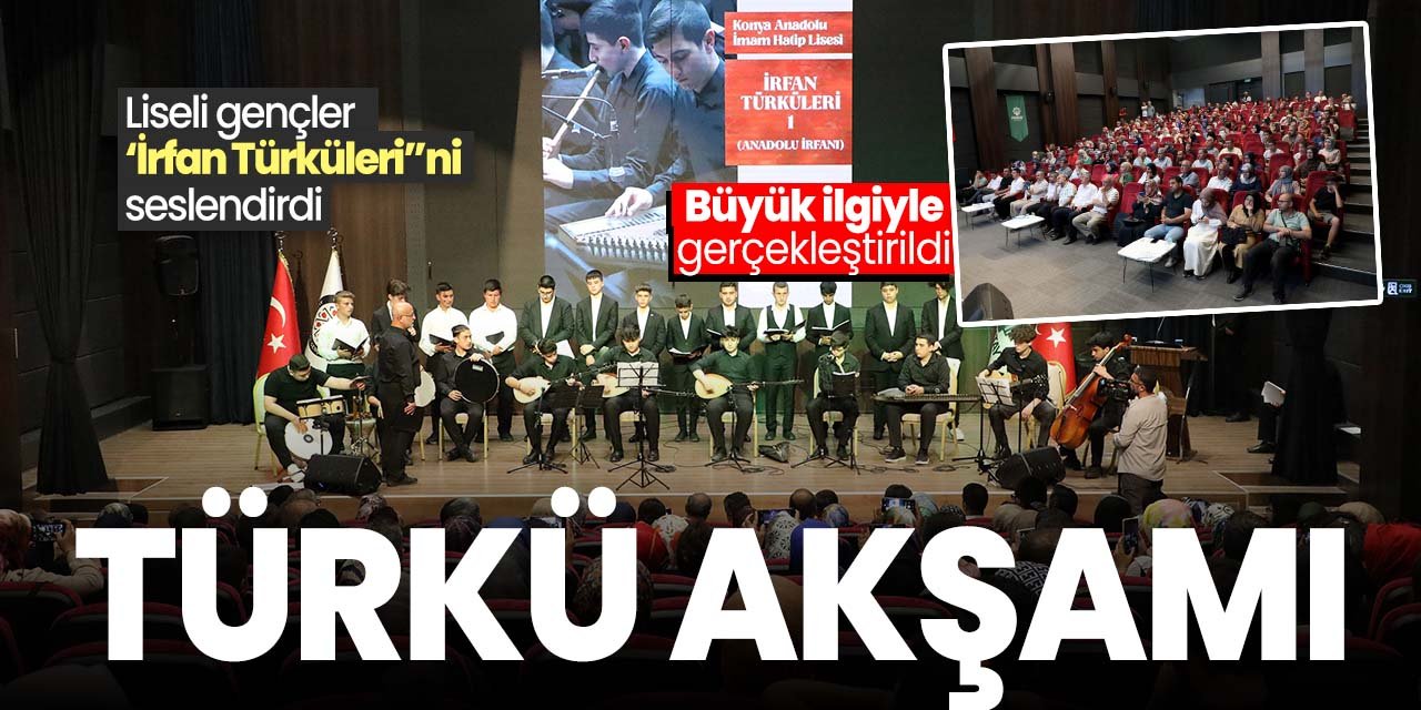 Konya'da liseli gençlerden Türkü ziyafeti! Konyalılar çok sevdi