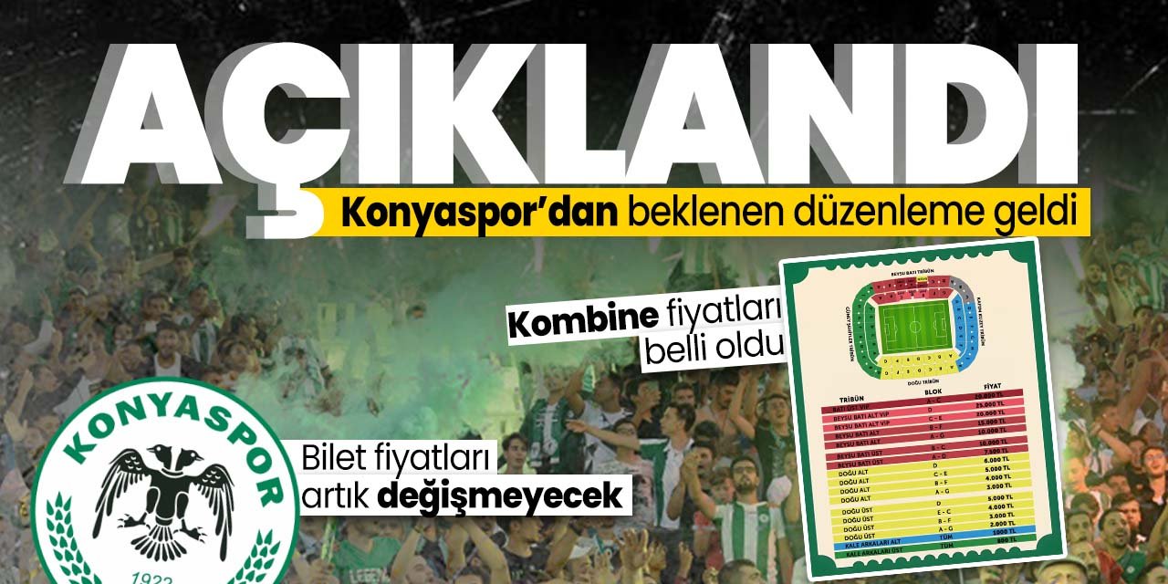 Konyaspor'dan önemli açıklama! Bilet ve kombine fiyatları belli oldu: Sadece o maçlarda değişecek