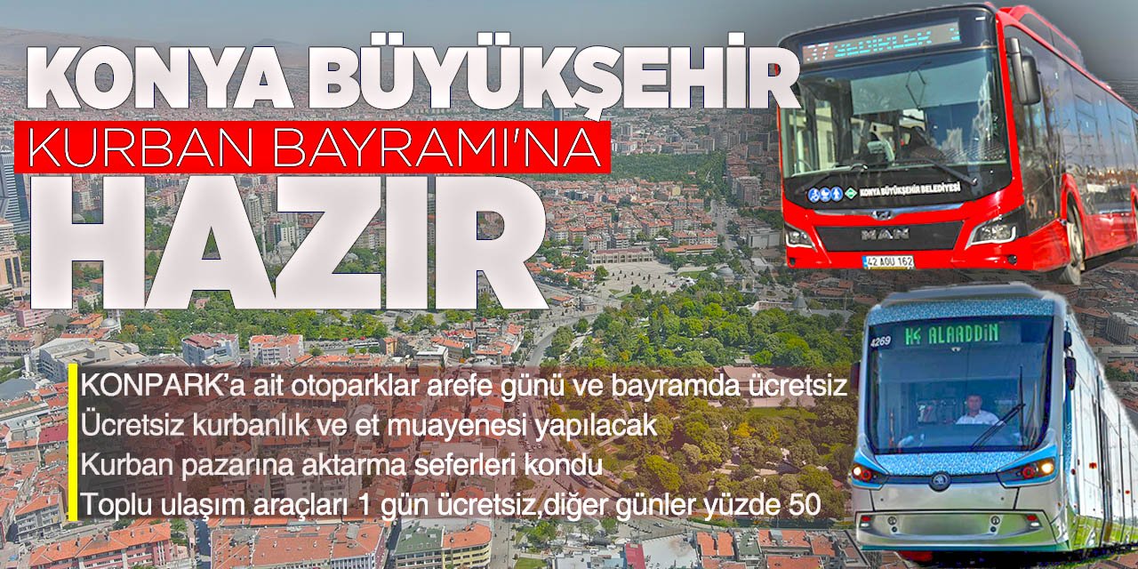Konya Büyükşehir Kurban Bayramı'na Hazır