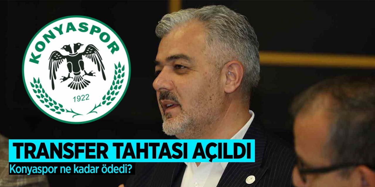 Konyaspor'da transfer tahtası açıldı! Derebağ açıkladı