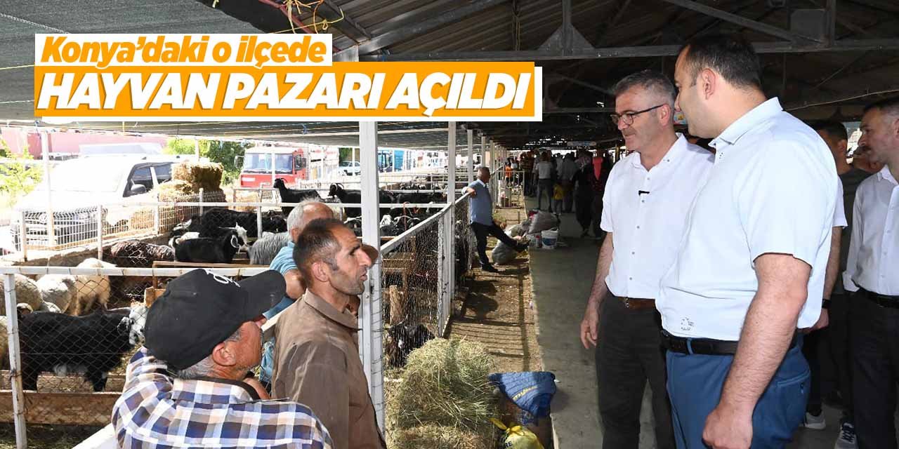 Konya Seydişehir'de hayvan pazarı açıldı!