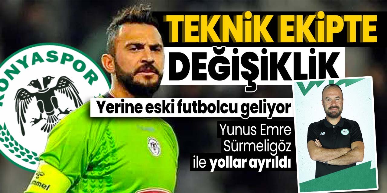 Konyaspor'un kaleci antrenörü değişti! Yunus Emre Sürmeligöz'ün yerine eski futbolcu geliyor