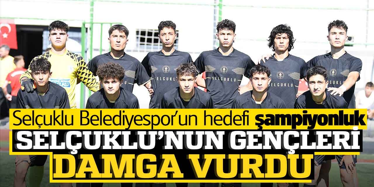 Selçuklu Belediyesporlu gençler şampiyonluğa koşuyor! Şampiyonaya damga vurdular