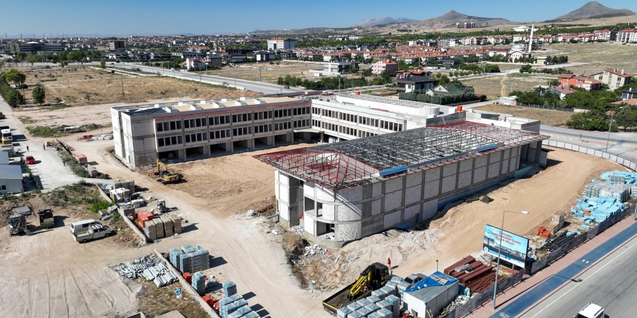 Türkiye'nin en kapsamlısı ve en moderni olacak! Selçuklu Güzel Sanatlar Lisesi’nin yapımı tüm hızıyla devam ediyor