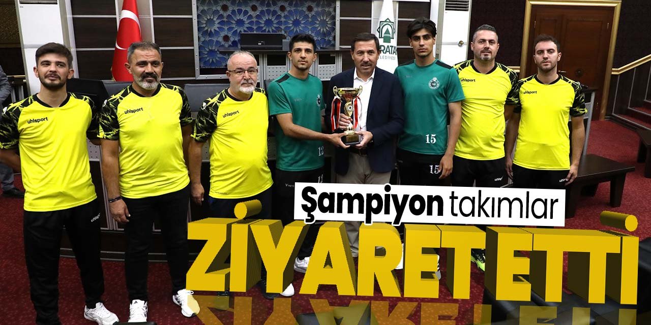 Karatay'ın şampiyon takımları Başkan Kılca'yı ziyaret etti!