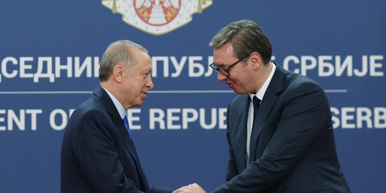 Cumhurbaşkanı Erdoğan, Sırbistan Cumhurbaşkanı Vucic'le ortak basın toplantısı düzenledi: (2)