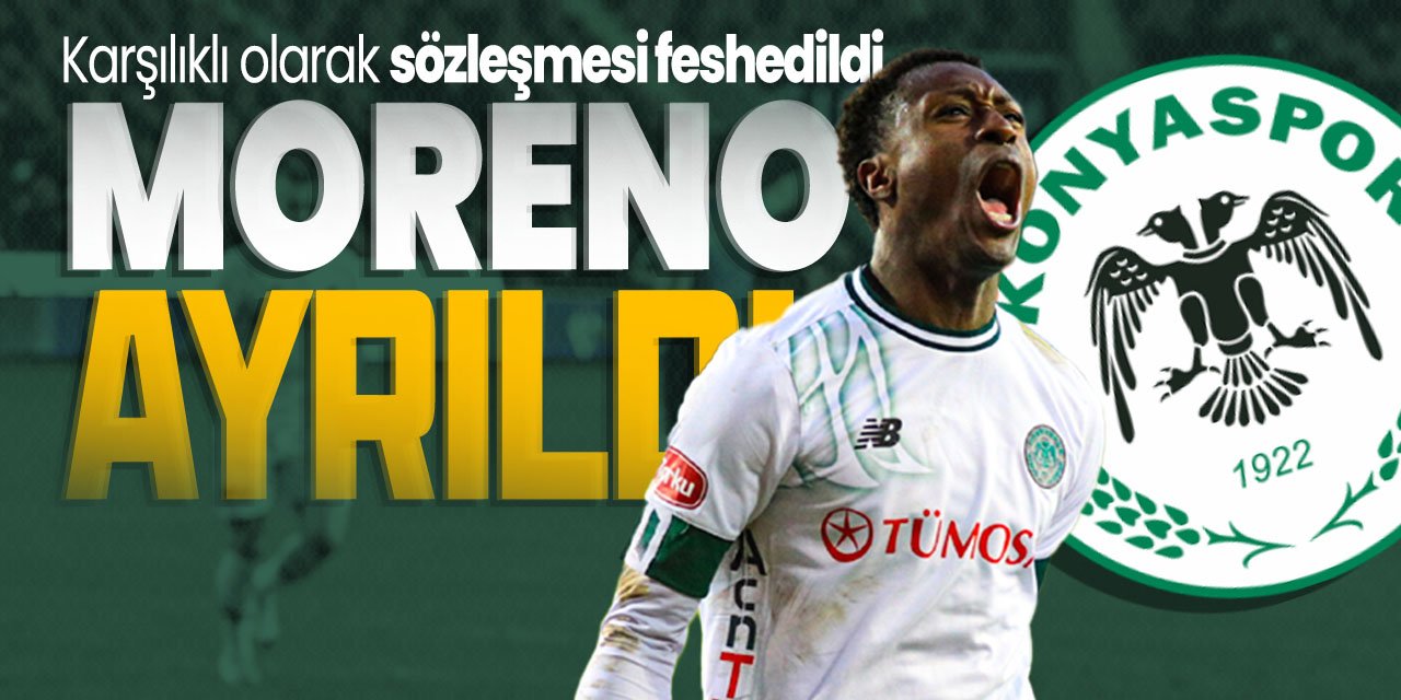 Konyaspor'da ayrılık! Moreno'nun sözleşmesi feshedildi