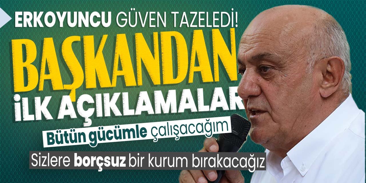 Konya Şeker'de yeniden başkan seçilen Erkoyuncu'dan ilk açıklamalar! "Borçsuz bir kurum" vurgusu