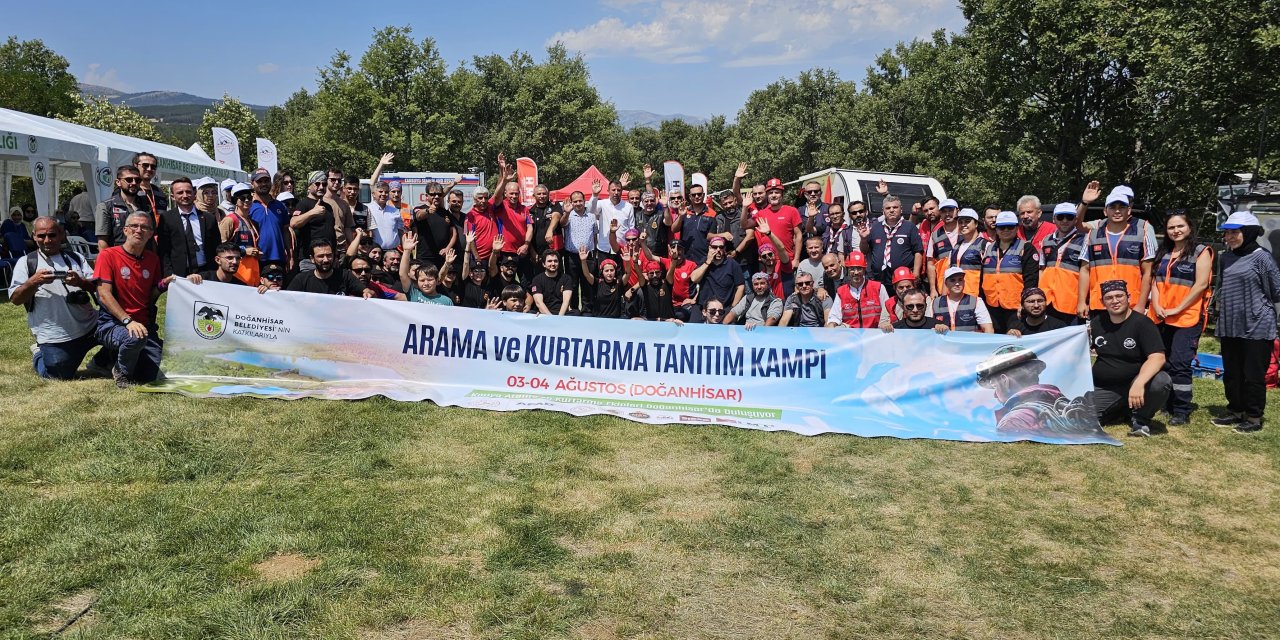 Arama ve Kurtarma ekipleri Doğanhisar'da buluştu