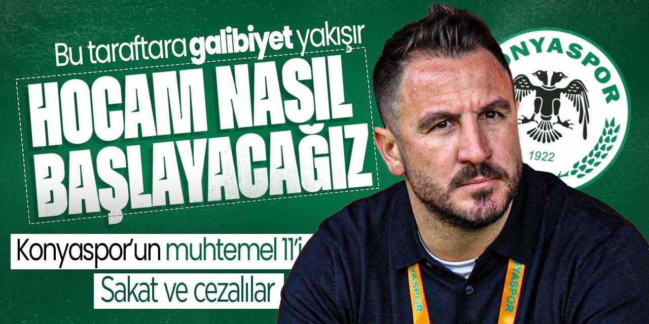 Konyaspor evinde Galatasaray'ı ağırlıyor! Ali Çamdalı maça nasıl başlayacak! İşte muhtemel 11'ler
