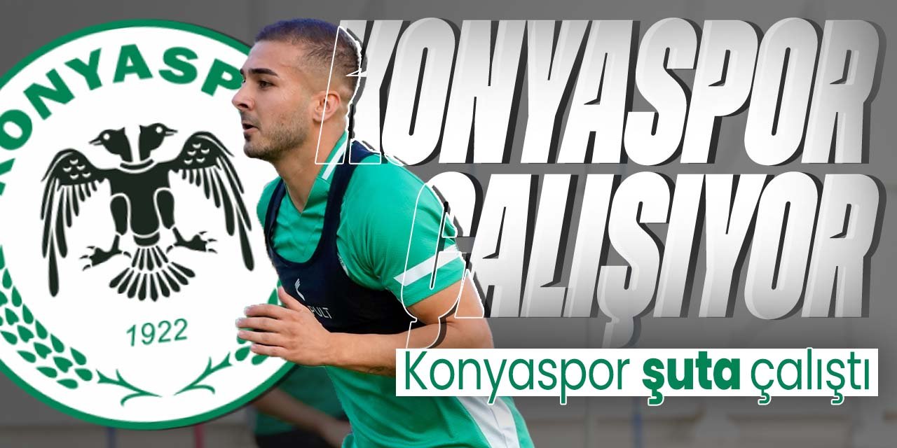 Konyaspor Bodrum maçı hazırlıklarına devam ediyor! Şut antrenmanı yaptılar