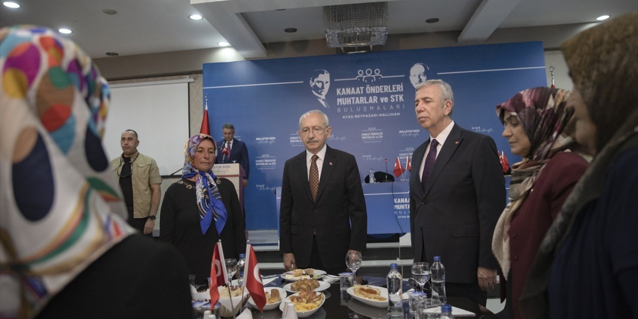 CHP Genel Başkanı Kılıçdaroğlu, Nallıhan'da kanaat önderleri buluşmasında konuştu: (1)