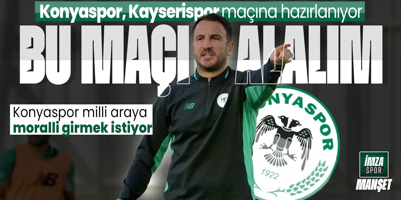 Konyaspor hazırlıklarına devam etti! Milli araya moralli girmek istiyor