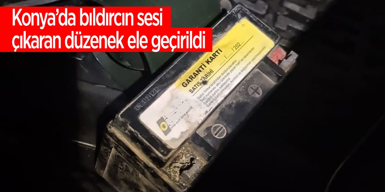 Konya'da bıldırcın sesi çıkaran  düzenek ele geçirildi! Kaçak avlanmanın önüne geçildi