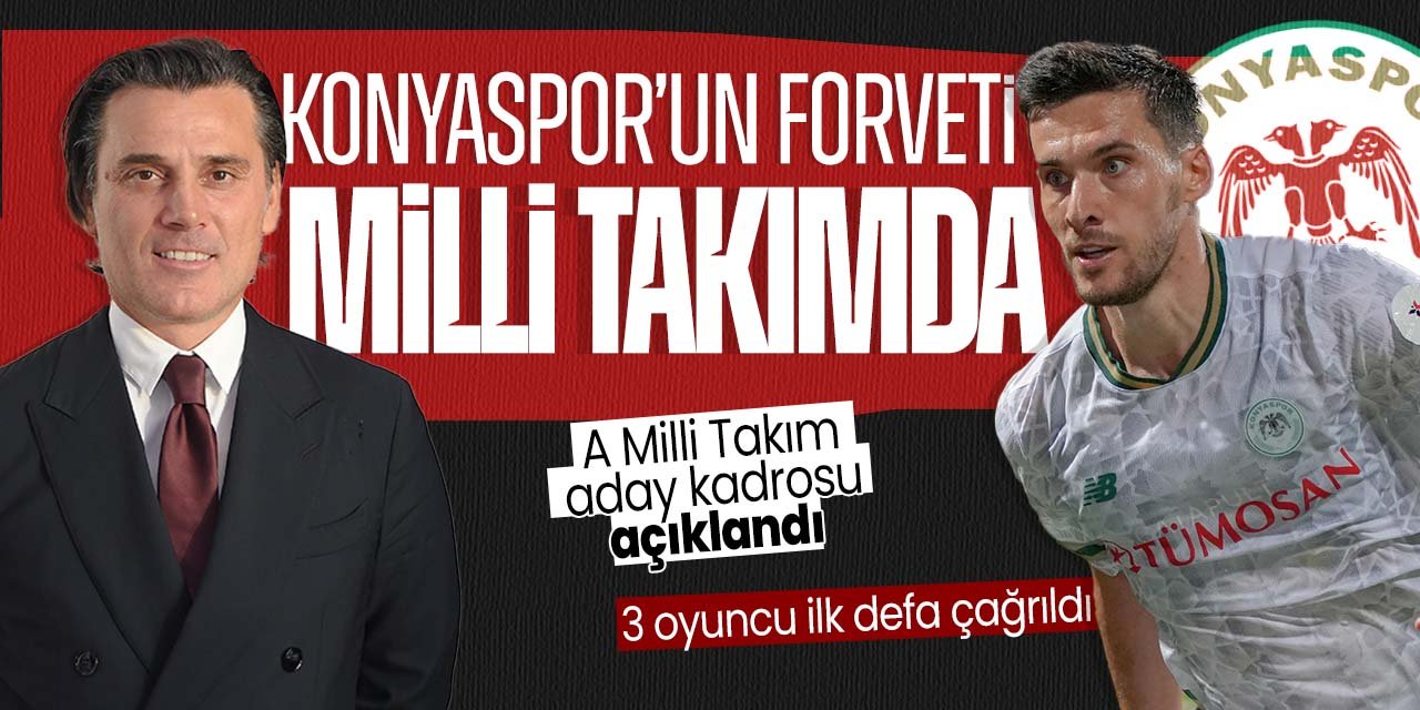 Konyasporlu isim milli takımda! Aday kadro belli oldu