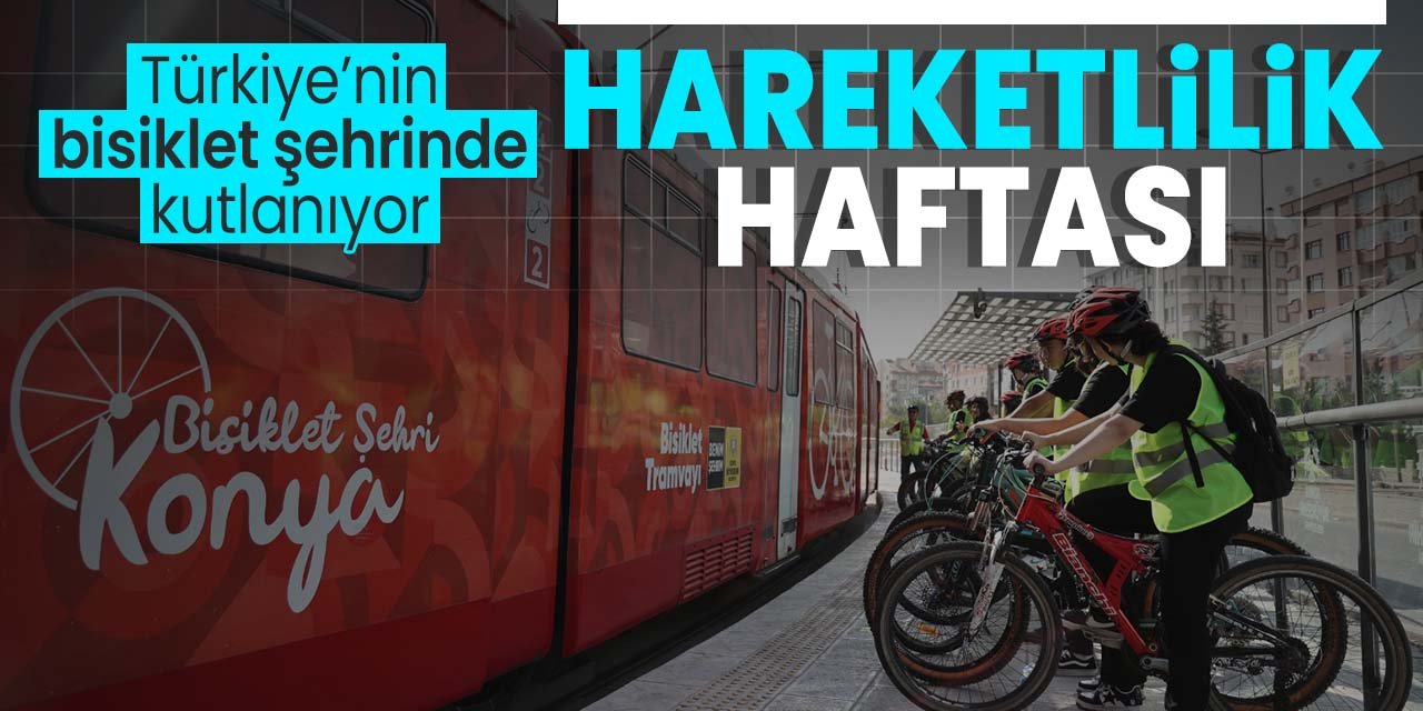 Türkiye'nin bisiklet şehri Konya'da her yaştan vatandaş bisikletine binip o günü kutladı