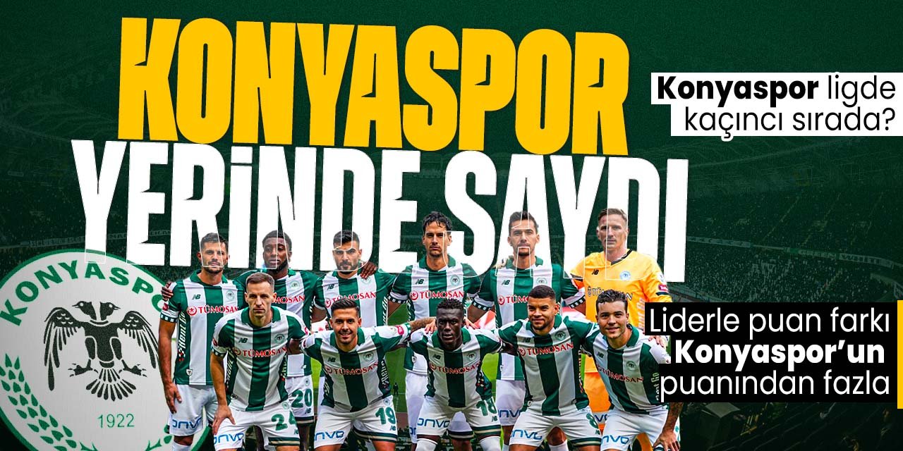 Konyaspor yerinde saydı! Liderle puan farkı Konyaspor'un puanından fazla