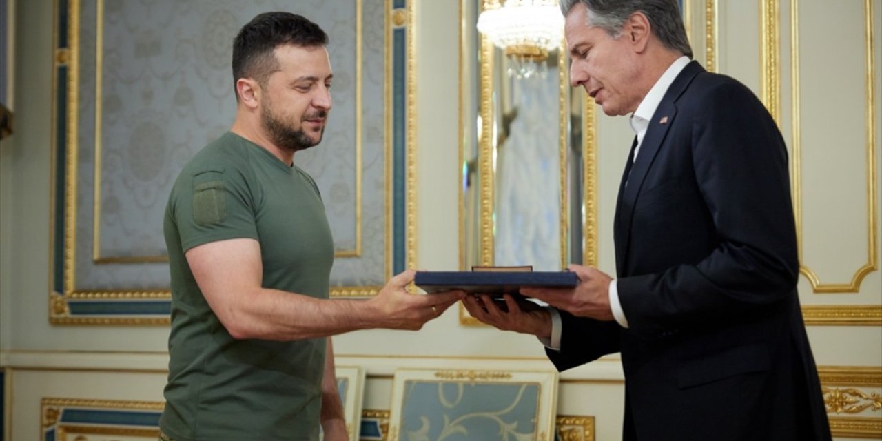Zelenskiy, ABD Dışişleri Bakanı Blinken ile görüştü