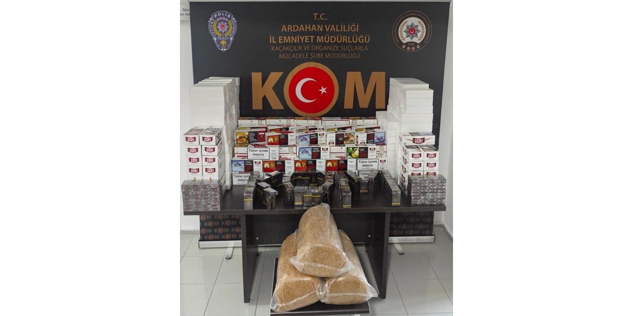 Ardahan'da tütün kaçakçılığı operasyonunda 4 şüpheli yakalandı
