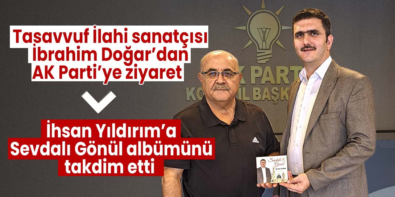 Konya'nın başarılı sanatçısından AK Parti'ye ziyaret