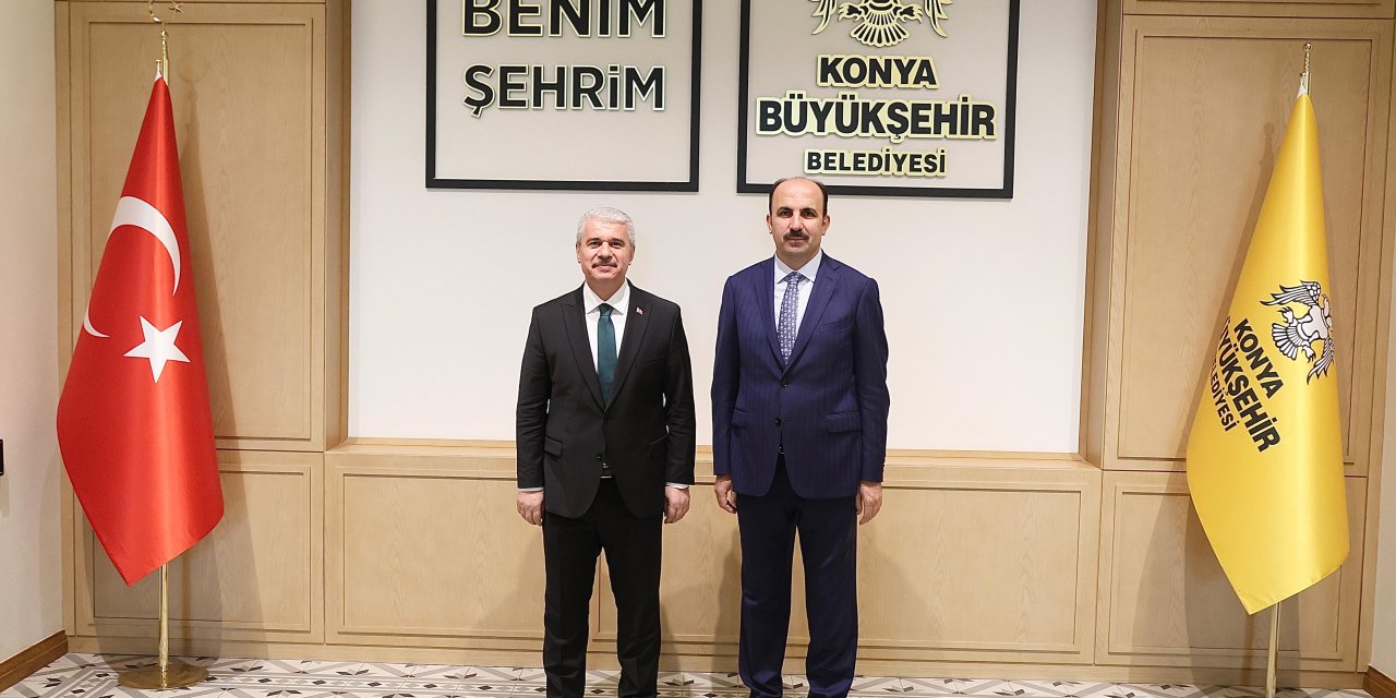 Konya Valisi Akın Başkan Altay'ı ziyaret etti